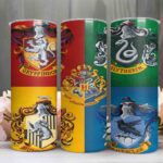 Harry Potter Tumbler – Hogwarts House Colours & Crests