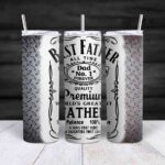 Skinny tumbler Dad best father