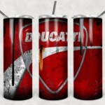 car skinny tumbler Ducati