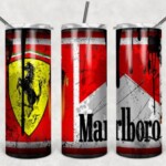 car skinny tumbler Ferrari
