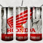 car skinny tumbler Honda Bike
