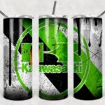 car skinny tumbler Kawasaki