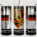 car skinny tumbler Porsche