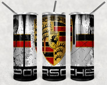 car skinny tumbler Porsche