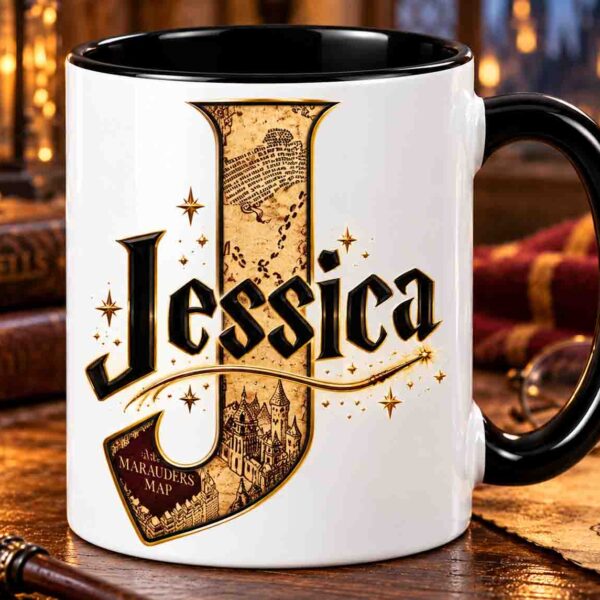 Harry Potter initial and name mug