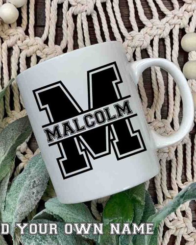 Sport Monogram and name mug