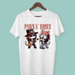 Paws and roses T-shirt