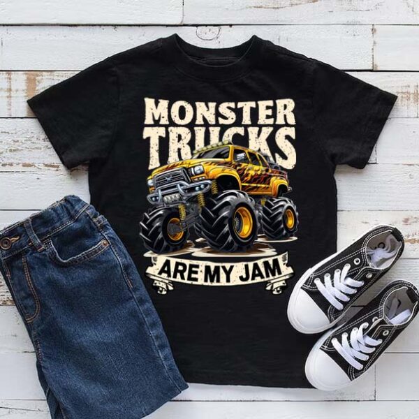 Monster trucks are my jam T-shirt 2