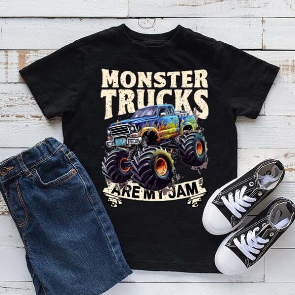 Monster trucks are my jam T-shirt 3