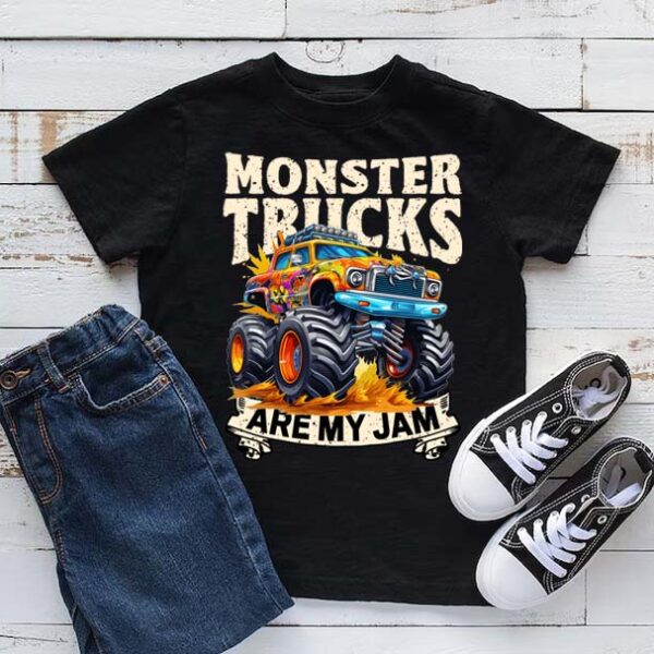 Monster trucks are my jam T-shirt 4