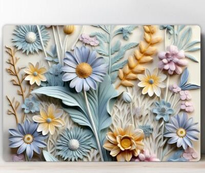 Cutting board with flowers 3