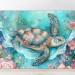 Cutting board with a turtle 1