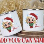 Christmas Character Girl enamel mug