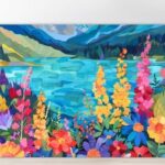 Cutting board with flowers 4