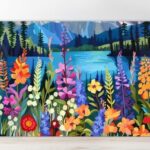 Cutting board with flowers 5