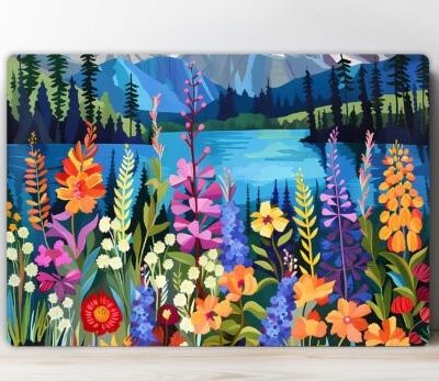 Cutting board with flowers 5