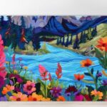 Cutting board with flowers 7