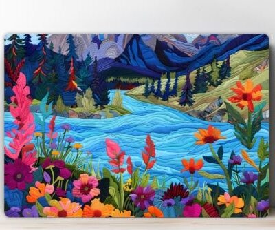 Cutting board with flowers 7