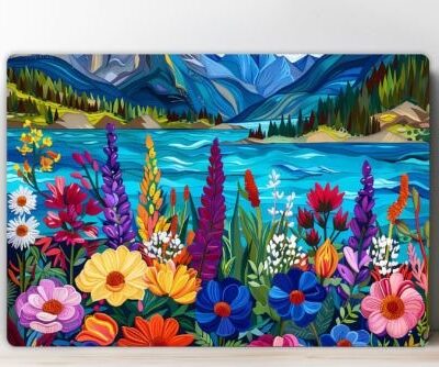 Cutting board with flowers 8