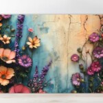 cutting board with flowers 1
