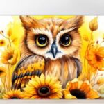 Cutting board with owl