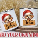 Christmas mug Peeking Puppy