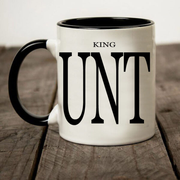 Cunt mug - King black and white two tone mug