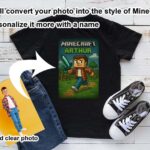 Minecraft personalised T-shirt 1