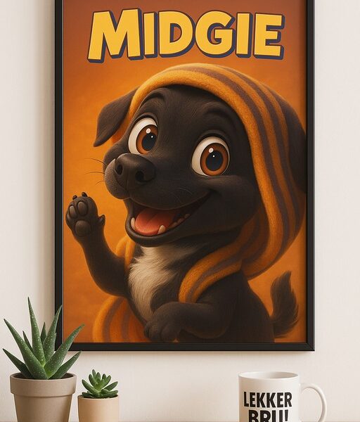 Pixar-Style Pet Portrait Poster