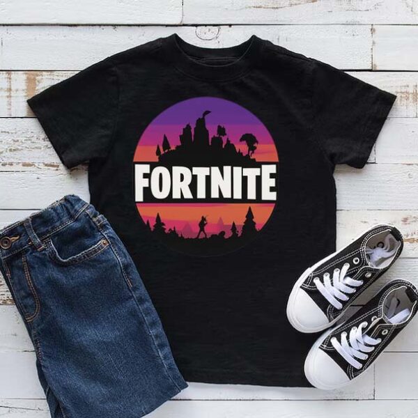 Sunset Fortnite Landscape T-Shirt