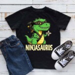 Ninjasaurus Kids T-shirt