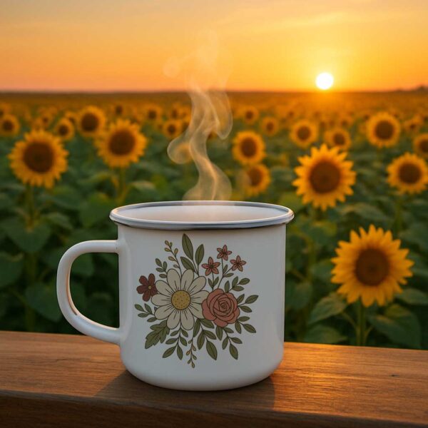 Afrikaans mug-Daisy & Rose
