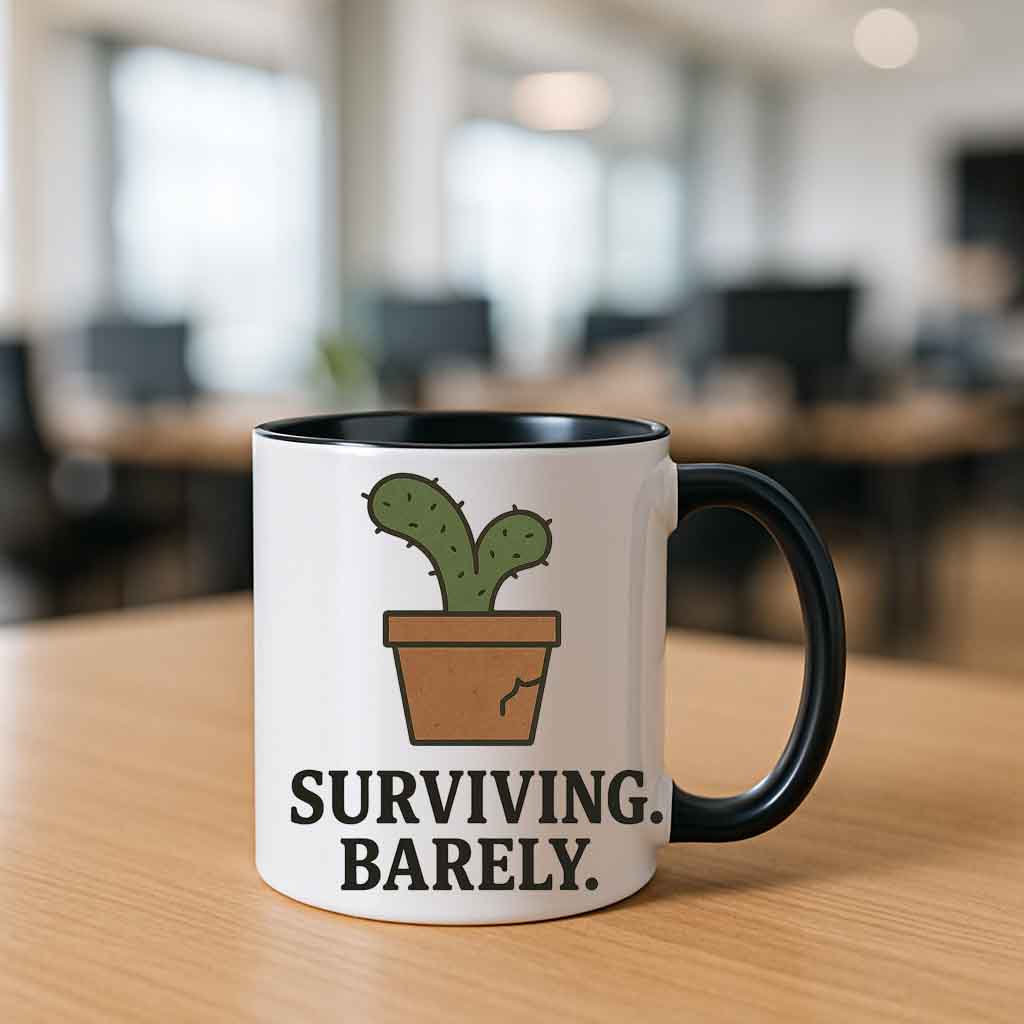 Surviving Barely mug