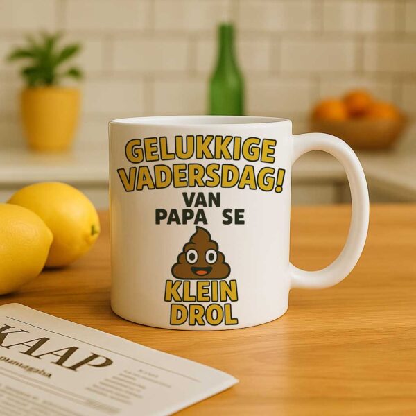 Gelukkige vadersdag van pappie se klein drol