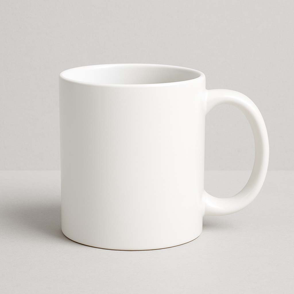 White ceramic mug , bulk, corporate, schools, events