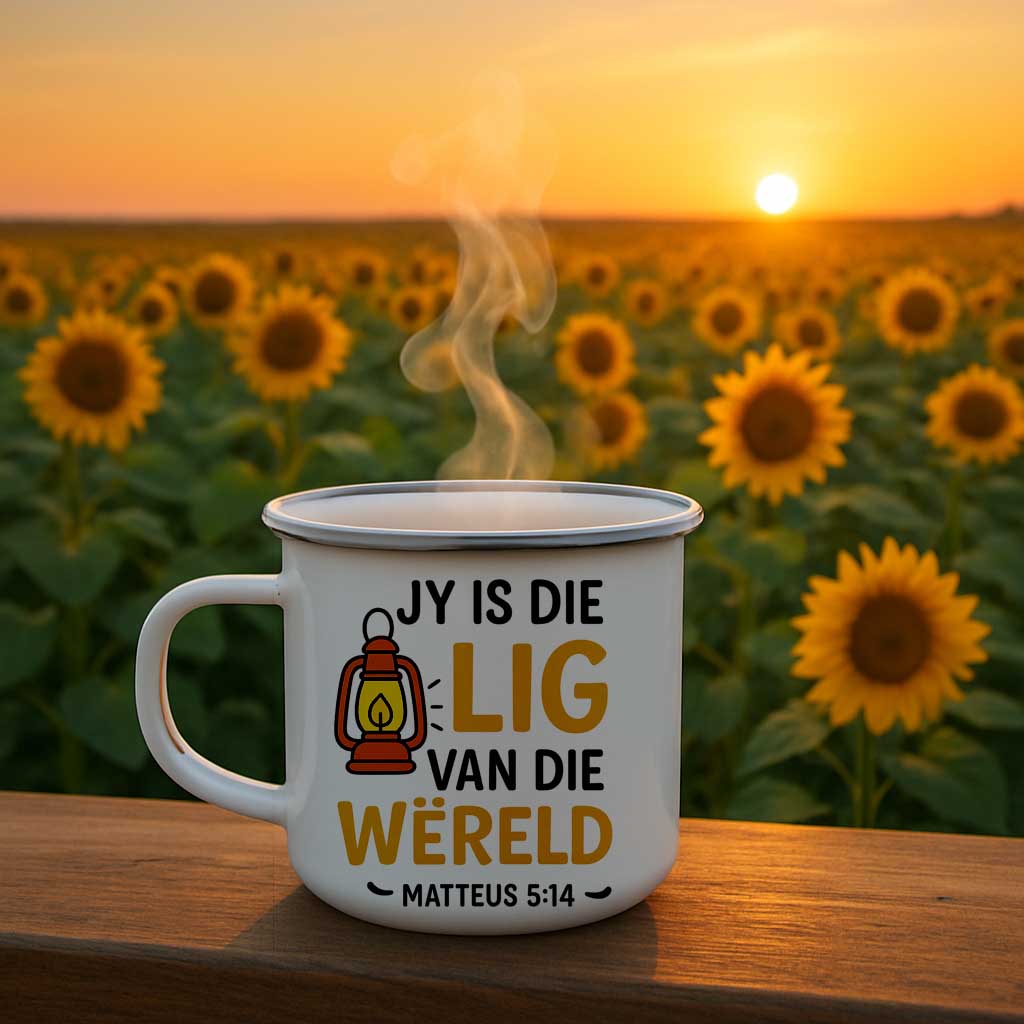 Afrikaans Scripture Mug – Jy is die Lig van die Wêreld