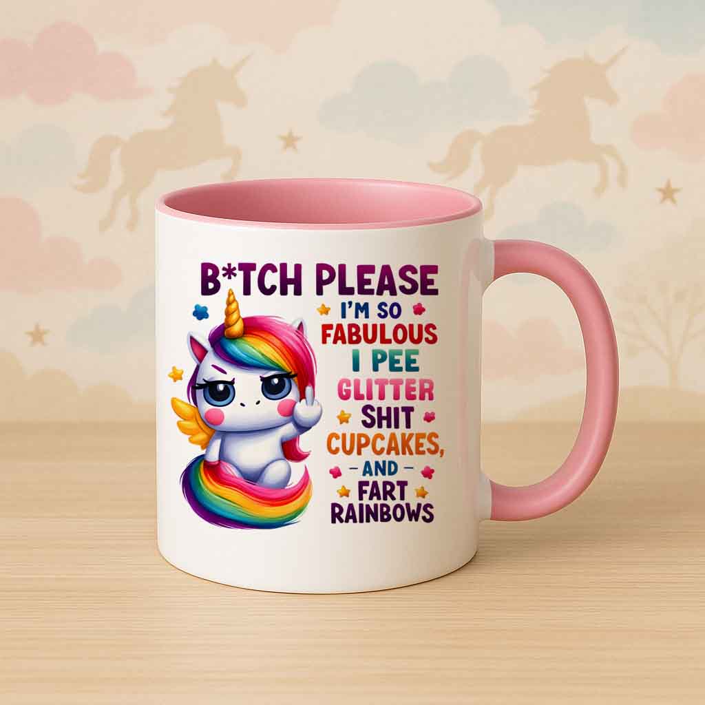 I Pee Glitter Unicorn Mug