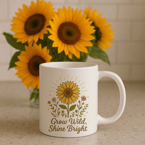 Sunflower Mug Grow Wild Shine Bright