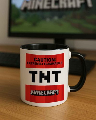 Caution: TNT Minecraft Mug