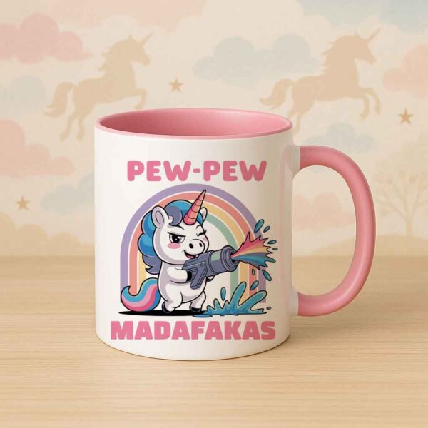 Pew-Pew Madafakas Unicorn Mug