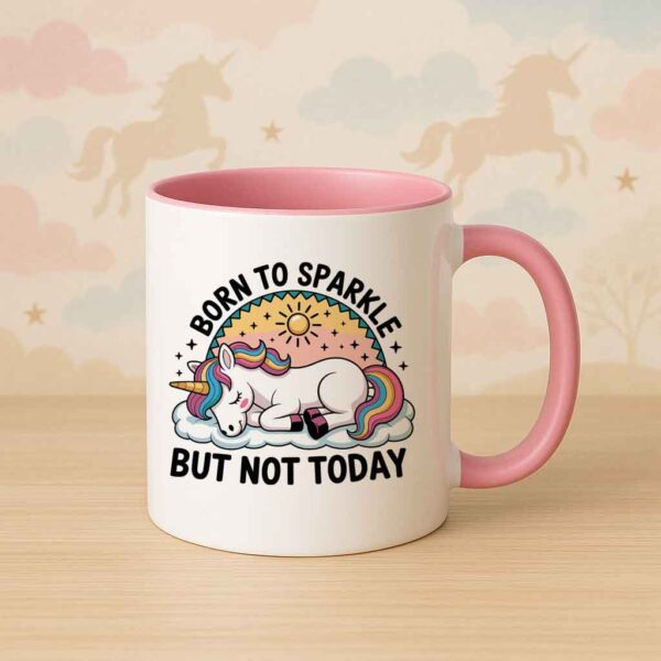 Born to Sparkle Unicorn Mug (Nap Edition)