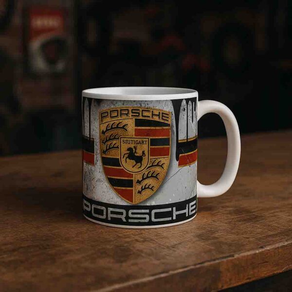 Porsche 2 Dirty oil coffee mug