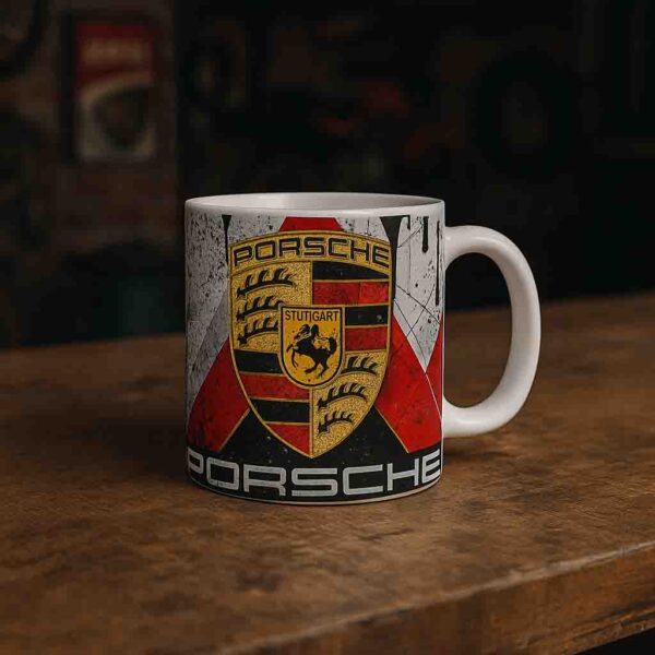 Porsche Dirty oil coffee mug