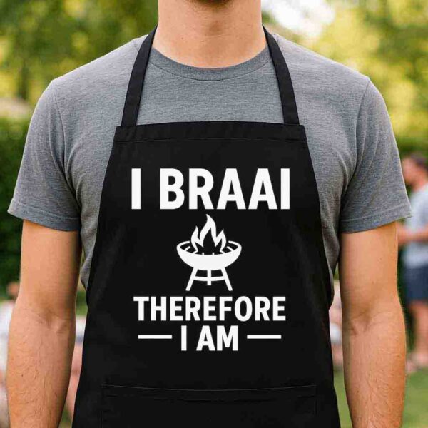 Braai Apron – I Braai Therefore I Am