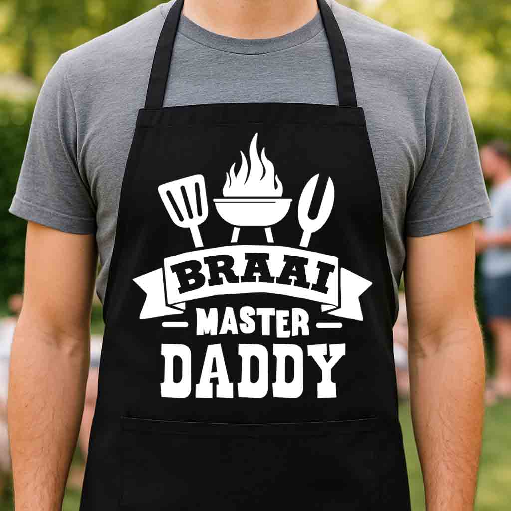 Braai apron-Braai master daddy