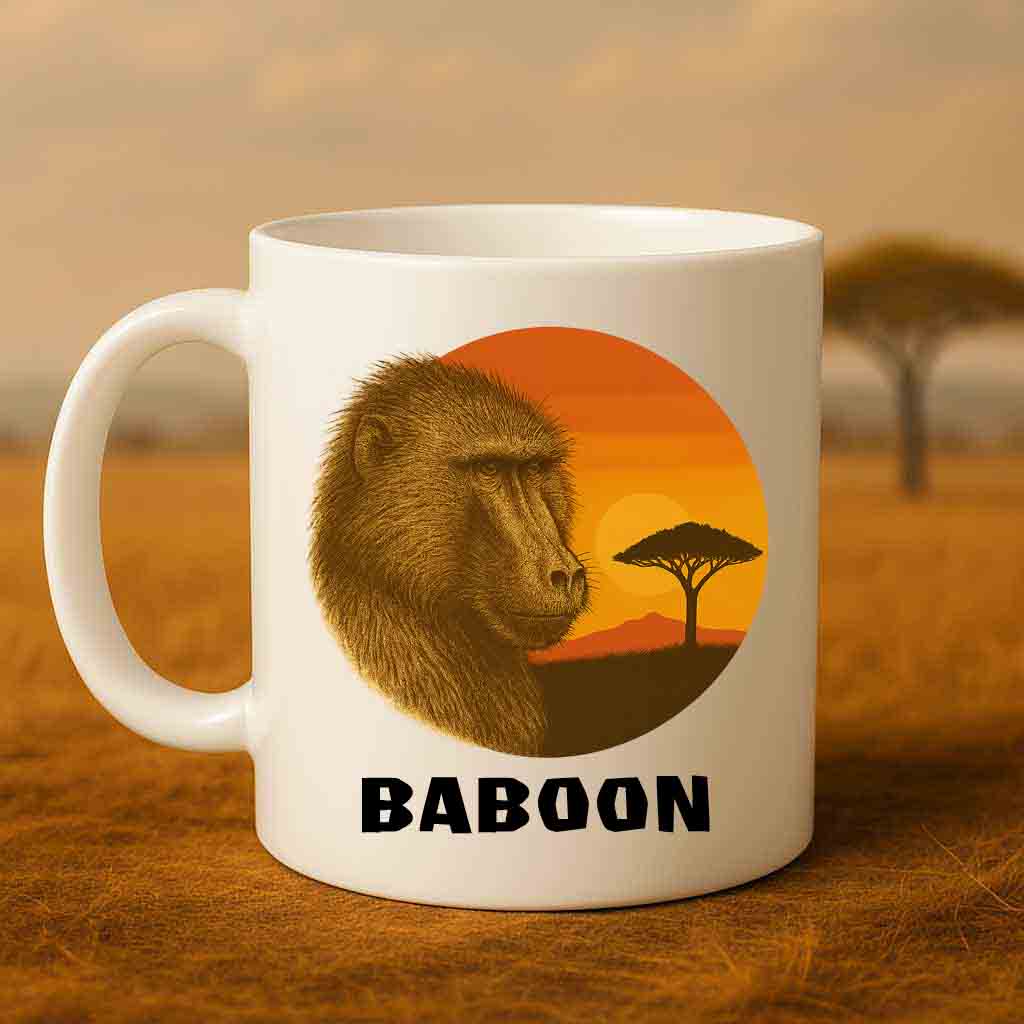 Wildlife Mug – Baboon Coffee Mug