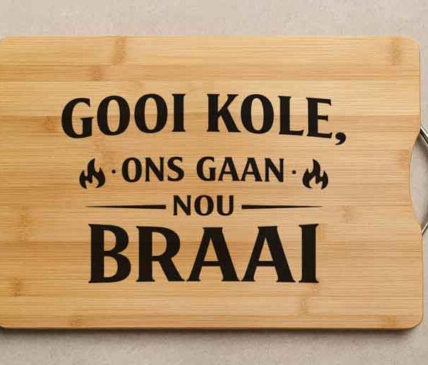 Laser Engraved Bamboo Cutting Board-Gooi Kole