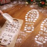 Santa boot stencil