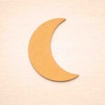 MDF blank Quarter moon