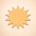 MDF blank star burst